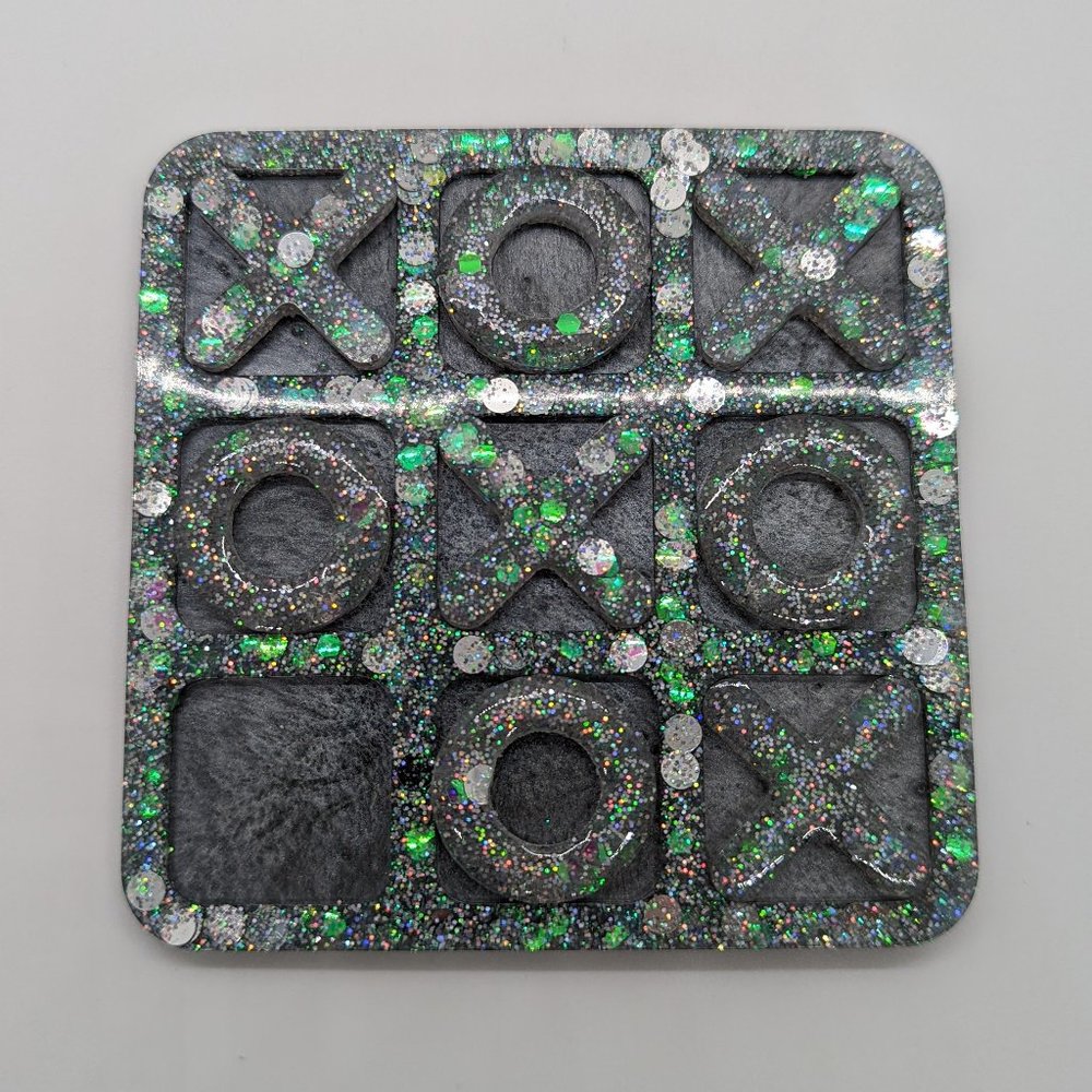 Tic-Tac-Toe Chunky Glitter Game Board
